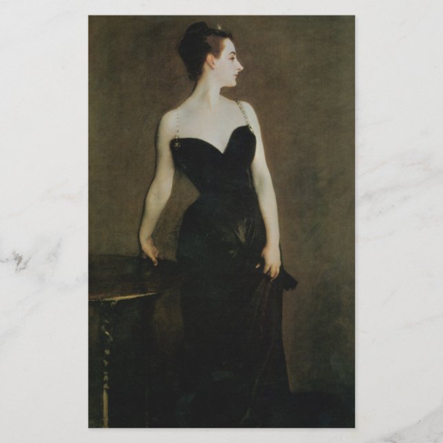 Madame X por John Singer Sargent (Frente)