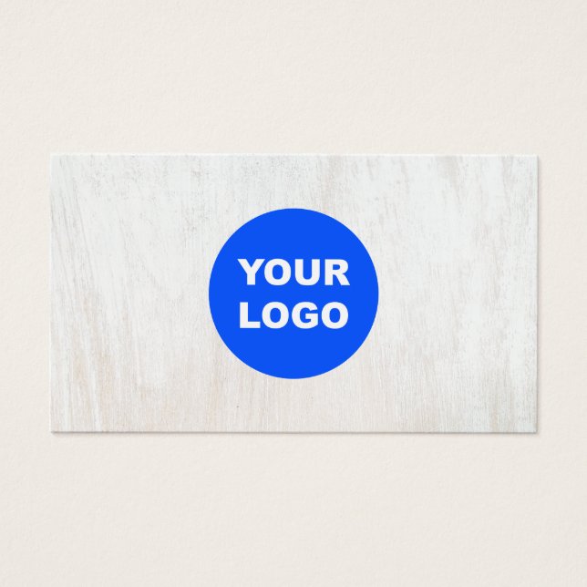 Madeira branca simples adicione seu logotipo (Frente)