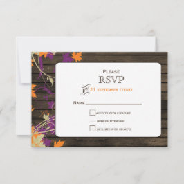 Madeira-canela Folha-de-casamento outono RSVP
