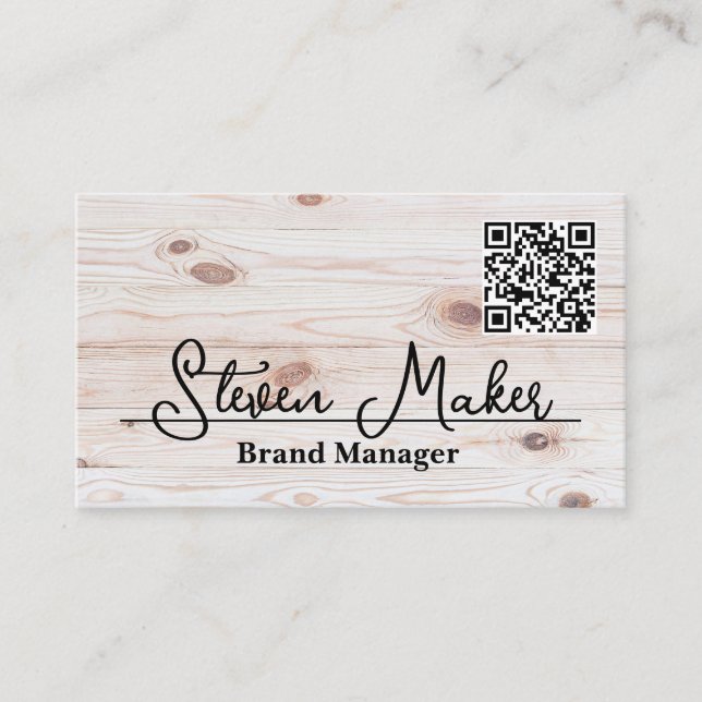 Madeira | Cartão de visita de código QR (Frente)