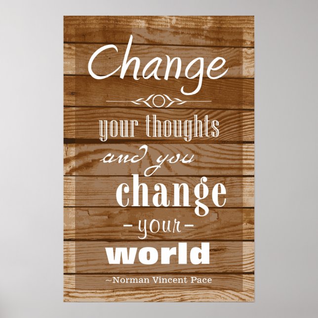 Madeira de Poster de pintura por motivos motivacio (Frente)