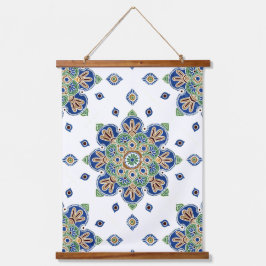 Madeira Derrubada Tapeçaria De Parede Com Medallio