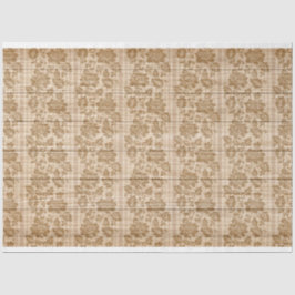 Madeira Floral Moderno Papel Tecido Popular