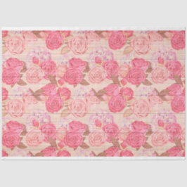 Madeira Floral Moderno Papel Tecido Popular