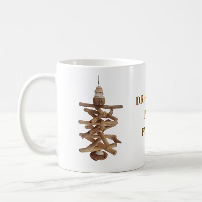 Madeira flutuante é minha paixão. Caneca de café (Esquerda)