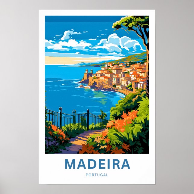 Madeira Portugal Viagem Impressão (Frente)
