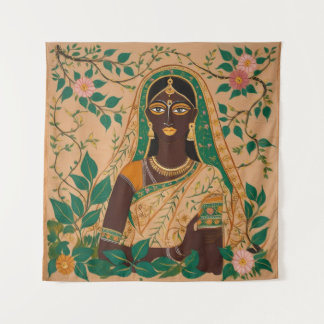 Madhubani Painting Tapeçaria