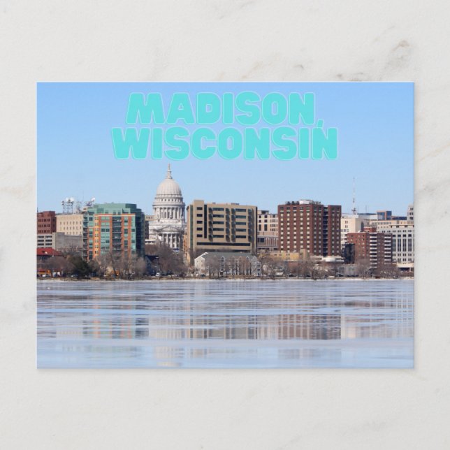 Madison, cartão postal de Wisconsin (Frente)