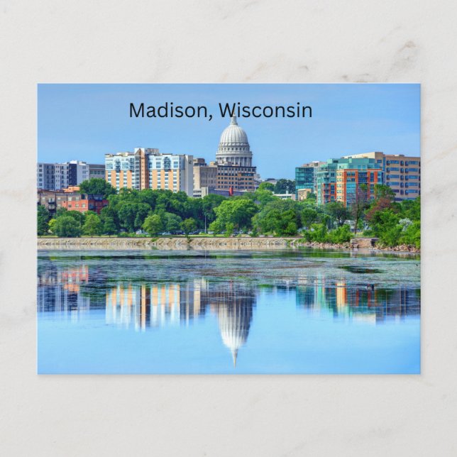 Madison, cartão postal de Wisconsin (Frente)