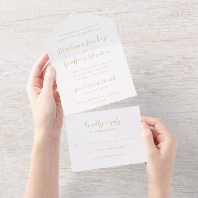 Madison Neutral Elegant Wedding (Aba destacável)
