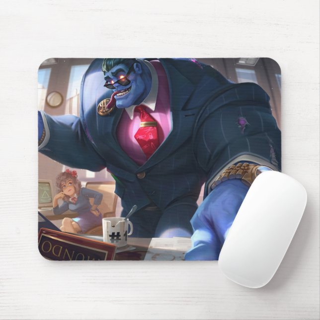 Madman Gaming Mousepad | Power Lifter Themed Art (Com mouse)