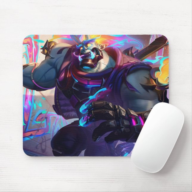 Madman Gaming Mousepad | Power Lifter Themed Art (Com mouse)