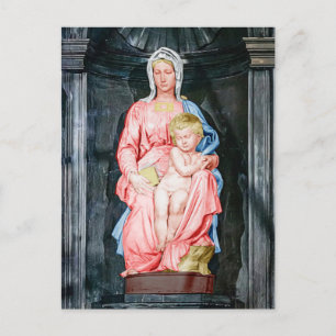 Madona de Michelangelo de Bruges Cartão postal