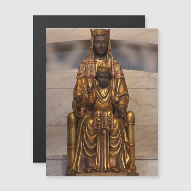 Madona de Montserrat Black Madonna Virgem Maria (Frente/Verso)