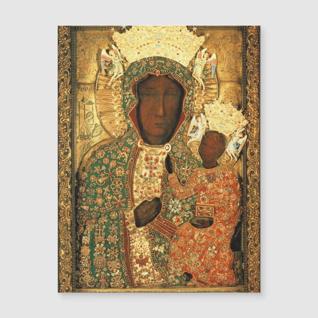 Madona Negra e Criança Nossa Senhora de Czestochow (Frente)