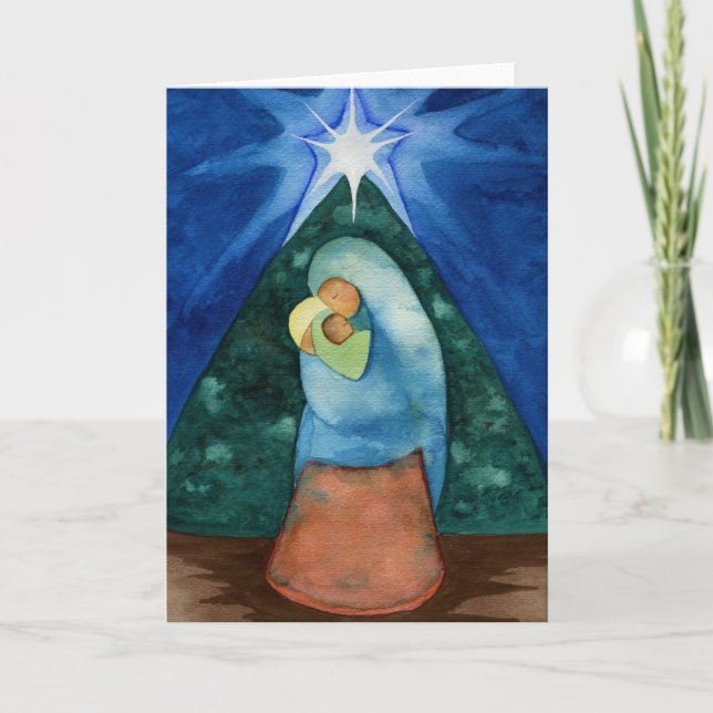 Madonna & cartão da criança (Frente)