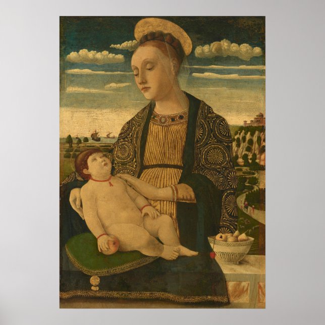 Madonna Child - Francesco Benaglio Fine Art Poster (Frente)