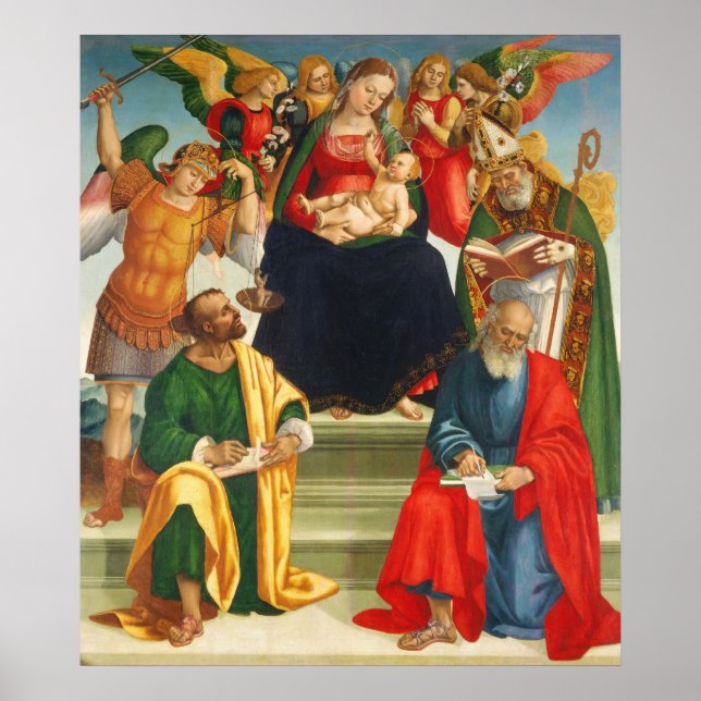 Madonna & Child - Luca Signorelli Fine Art Poster (Frente)