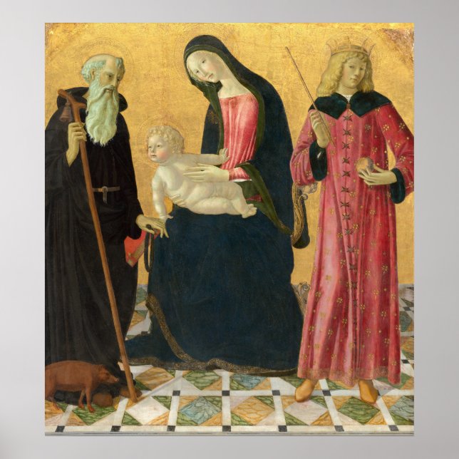 Madonna Child - Neroccio de’ Landi Fine Art Poster (Frente)