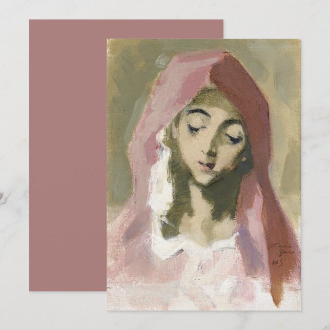 Madonna de la Charité, Helene Schjerfbeck (Frente/Verso)