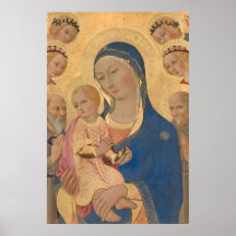 Madonna e Child - Sano di Pietro Fine Art Poster