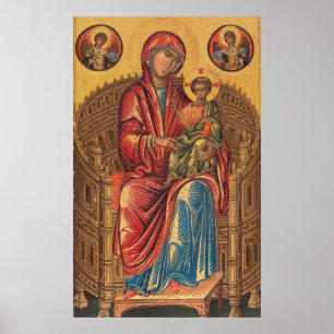 Madonna e Criança - Bizantine Fine Art Poster