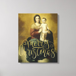 Madonna e Criança, Canvas de Natal de Belas Artes