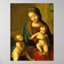 Madonna e Criança - Correggio Fine Art Poster