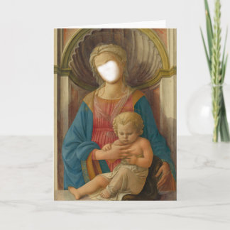 Madonna E Criança Fotobooth Colocam Um Modelo