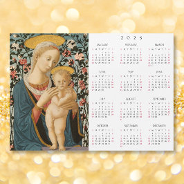 Madonna e Criança Jesus Vintage Calendário do Arti