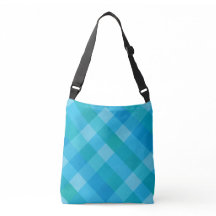 Madras Moment - Xadrez Verde-Azul Saco de Tote
