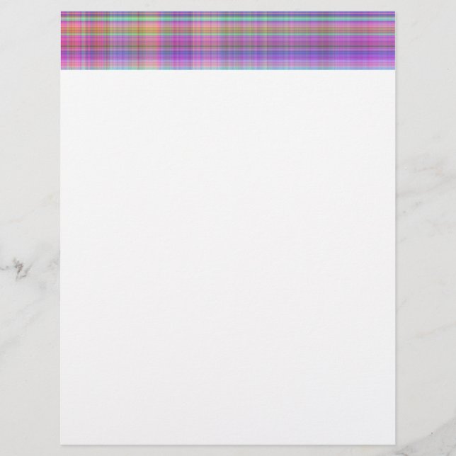 madras xadrez em azul, turquesa, rosa, amarelo, ve (Frente)