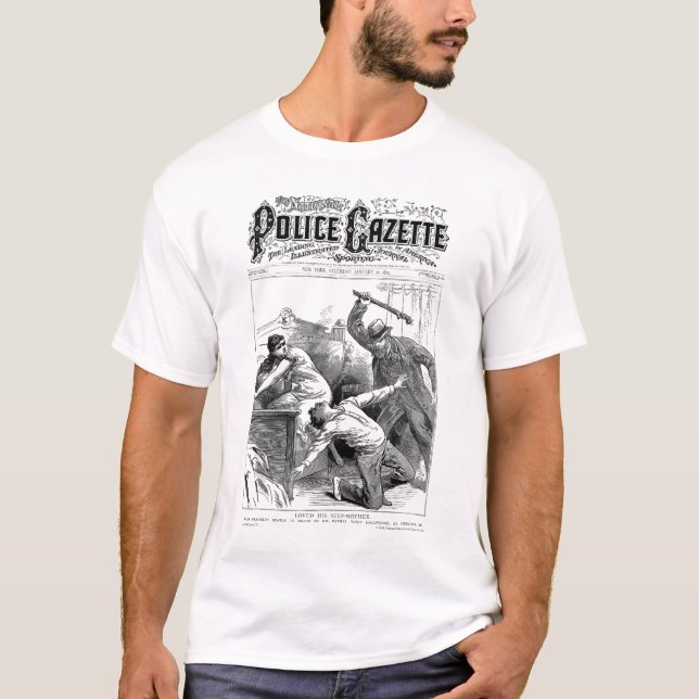 Madrasta do t-shirt da gazeta da polícia (Frente)