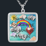 Madre-sogra Colar Presente - Prata Esterlante<br><div class="desc">Obrigado Por Levantar O Amor Da Minha Vida. Este colar de presentes é a maneira perfeita de mostrar à sua sogra que a ama.</div>
