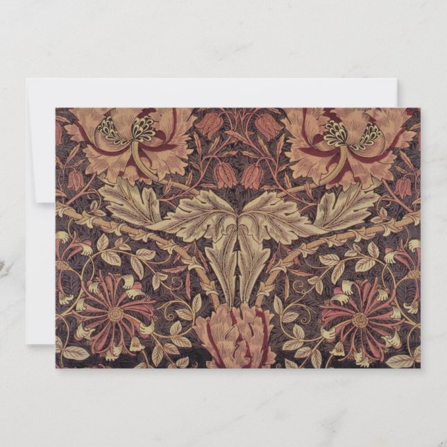 Madressilva por William Morris, Flores de Jardim A (Frente)