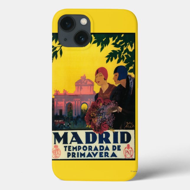Madrid no poster do promocional do viagem da (Verso)