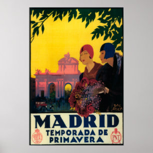 Madrid no Poster Viagem de Springtime