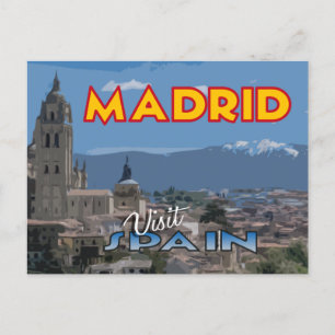 Madrid, Visite... Espanha, cartão postal
