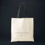 Madrinha de casamento de Bolsa de Nome Personaliza<br><div class="desc">Esta é uma mochila moderna e minimalista de damas de honra personalizadas. Edite a maioria dos textos e todas as cores para fazer com que este ajustado mínimo de presentes de damas de honra seja necessário para seu evento e estilo pessoal. Apenas selecione "editar usando a ferramenta design" na barra...</div>