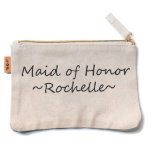 Madrinha de casamento Makeup Bag<br><div class="desc">Maqueamento Personalizado.  Esta é uma mala de maquiagem que mostrará seu estilo exclusivo.  Personalize com o nome de Madrinha de casamento desejado.</div>
