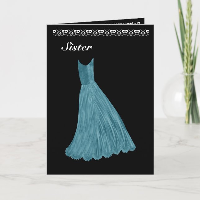 MADRINHA DE CASAMENTO SISTER Convite AZUL (Frente)