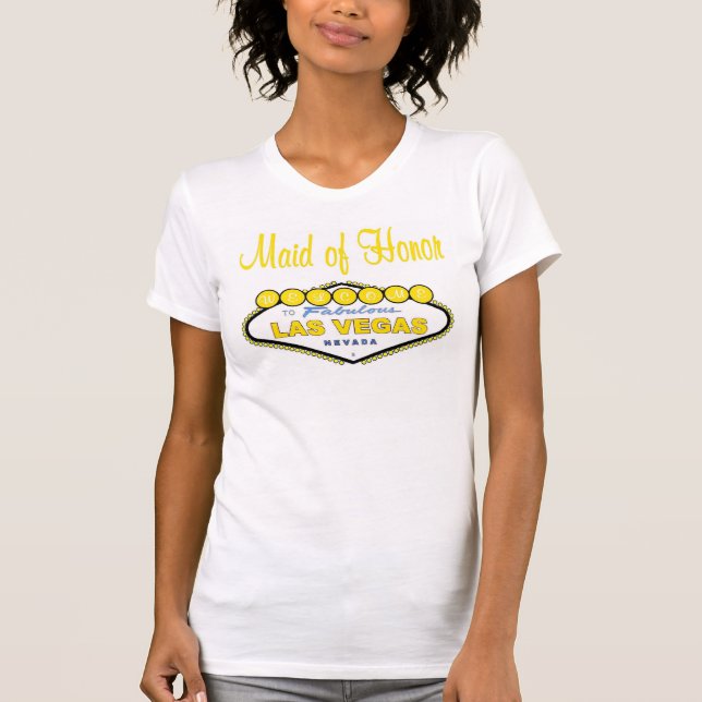 Madrinha de casamento T-Shirt de Las Vegas (Frente)