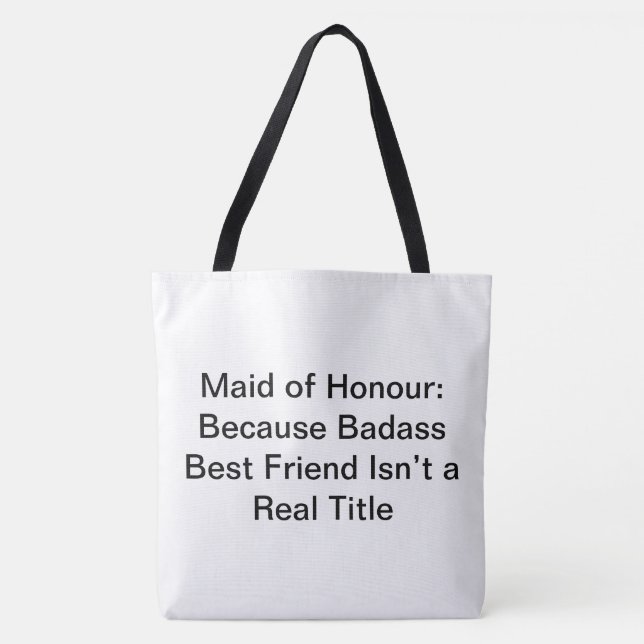 Madrinha de casamento - Tote Bag (Frente)