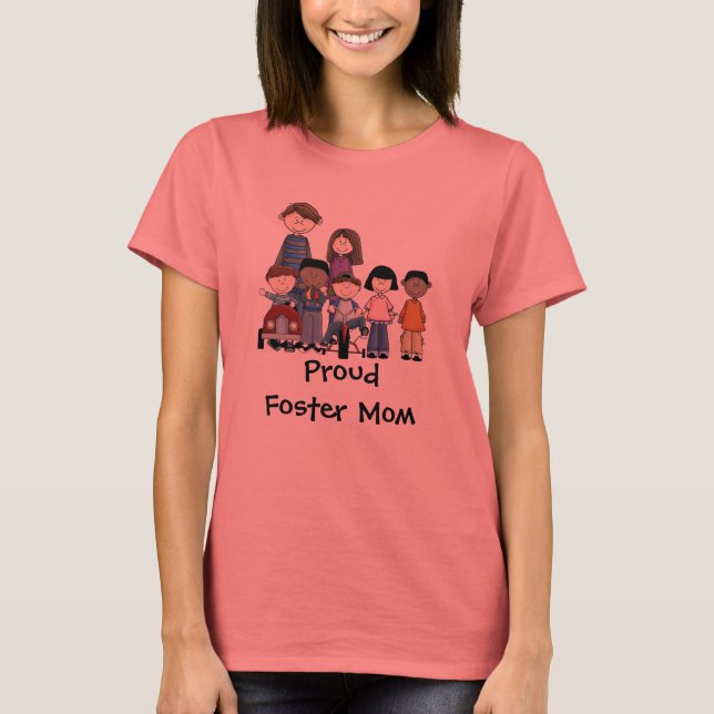 mãe adotiva T-shirt (Frente)