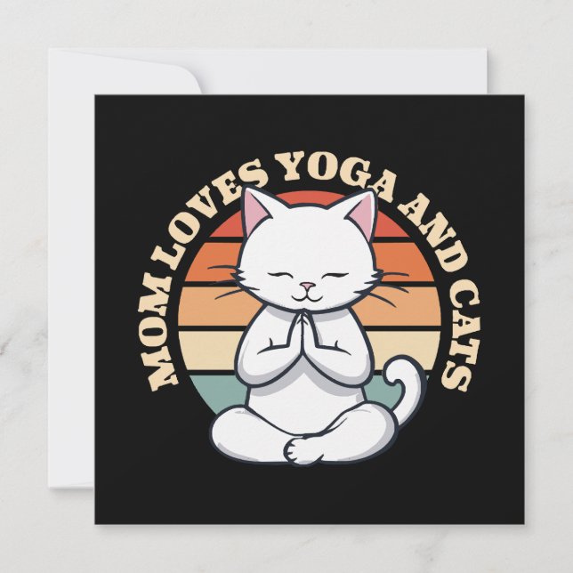 Mãe Ama Gatos e Yoga (Frente)