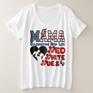 Mãe Americana, White Vermelho e Camisa Devida