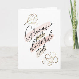 Mãe, Avó Cartão Espanhol Cartão