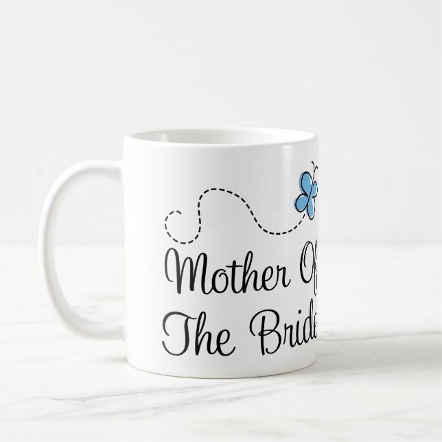 Mãe azul do casamento da borboleta da caneca da (Esquerda)
