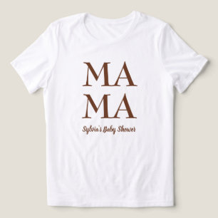 Mãe bonita para ser camiseta chá de fraldas de mul