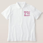 Mãe bordada do Polo Casado de Groom<br><div class="desc"></div>